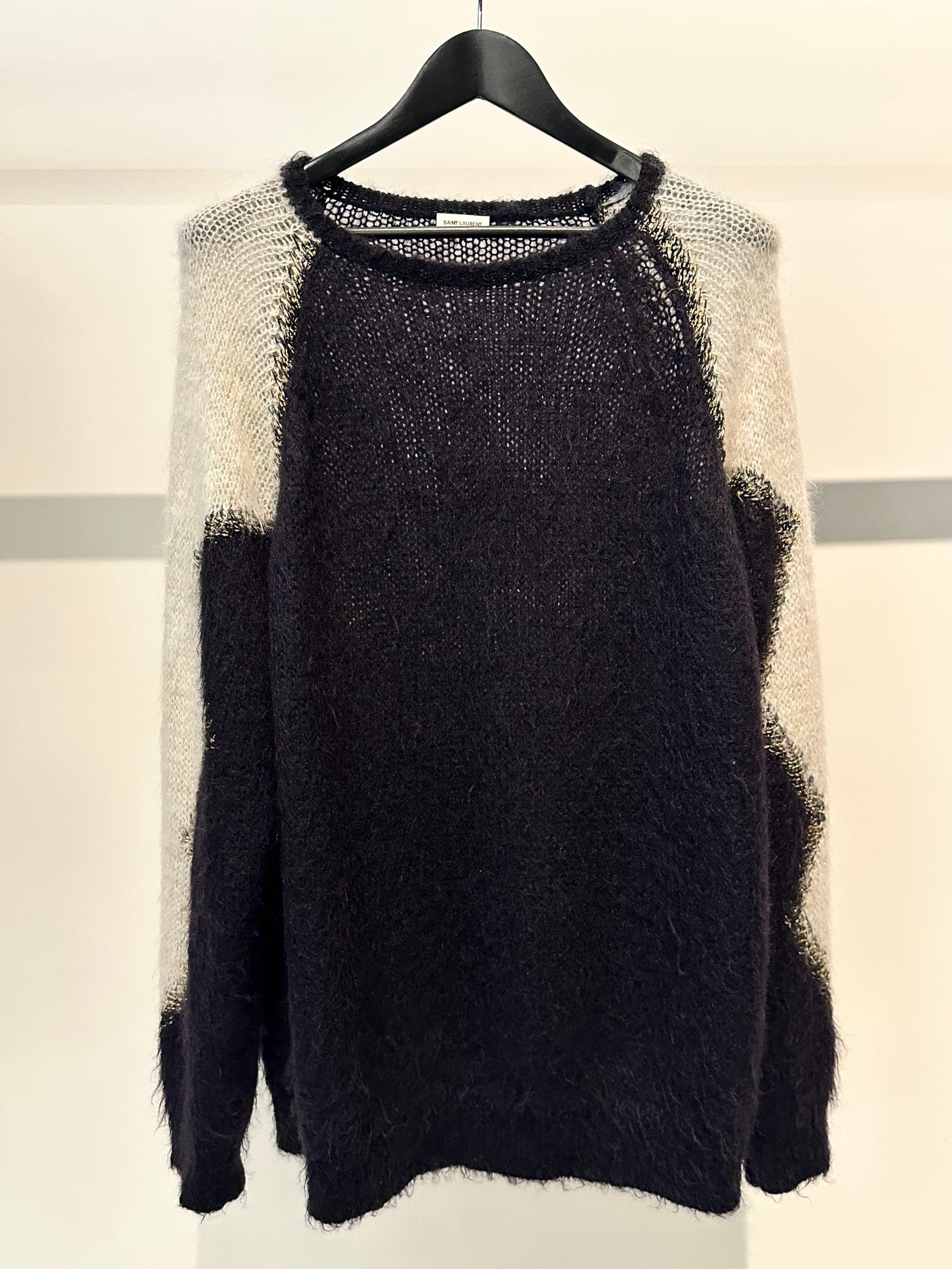 Saint Laurent Paris Golden Yarn Mohair Sweater