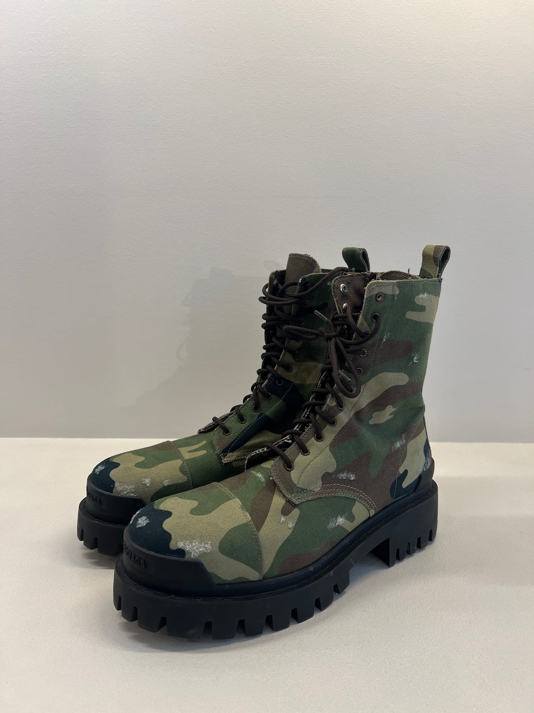 Balenciaga Camo Strike Boots